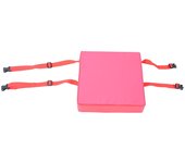 Cojín elevador para silla de comedor para bebé, ajustable y extraíble, almohadilla para asiento de trona para niños, color rojo
