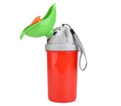 Orinal portátil para bebé, inodoro de emergencia para niños pequeños, ideal para acampar en el coche.(rojo) rojo