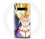 Coque pour Samsung Galaxy s10 plus Dragon Ball Manga Sangoku Visage énervé
