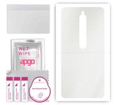 apgo Protective Skin Sticker for the back compatible with Xiaomi Redmi 8, Wrap Film, Foil, Vinyl - Pattern Matte Transparent