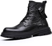 Diseño de marca 2024 Otoño e invierno Zapatos para hombre Botas altas de cuero de estilo británico de tendencia Botas de herramientas nuevas Botas para hombre 38