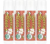 Sierra Bees, Organic Lip Balm, Shea Butter and Argan Oil, 4 Pack, .15 oz (4.25 g) Each