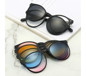 Gafas de sol magnéticas ópticas polarizadas para mujer, Clip magnético, gafas de sol con Clip, montura de gafas de sol
