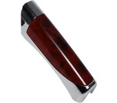 Funda universal para freno de mano de coche, fibra de carbono, color madera, protector de empuñaduras de freno de mano, decoración interior, 3 estilos plata