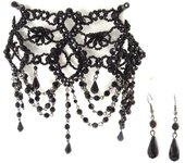 Les Trésors De Lily [K6563] - Conjunto de diseño 'Courtesans' negro negro