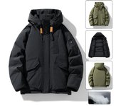 Chaqueta de plumón con capucha para hombre, nueva chaqueta de invierno para trabajo, chaqueta de plumón de pato blanca gruesa. M