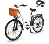 Bicicleta eléctrica DYU C6, 350W,12.5Ah 26“ negro