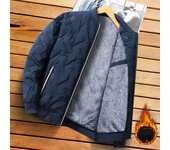 Abrigo de algodón grueso para hombre, cómoda chaqueta deportiva de algodón para invierno L