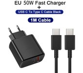 Cargador de 50W para Samsung Galaxy S22 S24, cargador USB C de carga rápida para Samsung S23 Zflip 5 3 A34 A54 A73 A14 A24 PD tipo C, cargador de carga rápida