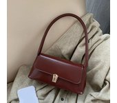 Bolsos cruzados de marca de lujo para mujer, diseño de moda, bolso de hombro para mujer 2023, bolso de mano y carteras para mujer, color sólido rojo vino