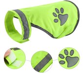 Cozy Dog paw High Visibility Dog Jacket Pet Hi Vis Coat Pet Reflective Vest Pet Safety Vest S