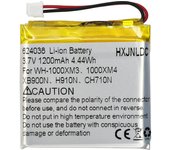 Reemplazo de polímero de litio de 1200 mAh CC para auriculares estéreo inalámbricos con cancelación de ruido Bluetooth de Sony SP 624038 3,7 V WH-1000XM3, WH-1000XM4, WH-XB900N,