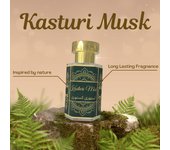 Kasturi Musk Attar – Aceite de perfume unisex premium – Larga duración – Sin alcohol – Rica fragancia oriental Pack = 5ml