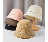 Sombrero de pescador versátil de color sólido con logotipo de hierro, gorro de lavabo japonés, gorro de pescador cálido con protección para las orejas y felpa para otoño e invierno para niños