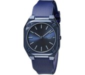 Reloj original CITY TECH THIN, esfera azul marino, acero inoxidable, cristal mineral, reloj de cuarzo, marca AOFH24001 [Adidas Swatch] para hombre [Artículo] azul oscuro