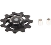 Polea de cambio trasero de rueda jockey de 11T para piezas de repuesto de bicicleta de montaña(Negro) rojo