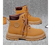 Botas de lujo para hombre 2024 nuevas, cómodas, transpirables, impermeables, botas de trabajo de moda para hombre, botas de moto 39