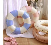 Flotador inflable para piscina con forma de dona para niños de 5 a 9 años, juguetes de piscina para jugar en el agua.