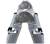 escalera multifuncion telescopica de aluminio 2x4+4 peldaños en131-4 edm