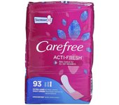 Carefree, Acti-Fresh, protector diario, extra largo, sin perfume, 93 protectores