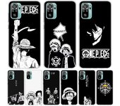 Funda de teléfono One Piece Black Art Crtoon para Xiaomi Redmi Note 10S 10 11S 11 9S 9 8T 8 Pro 11T 5G 11E 9T 7 6 5 5A 4X Fundas Cover C Redmi Note 10S