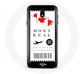 Coque pour Samsung Galaxy S5 Billet d'avion Montréal Canada
