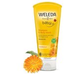 Champú y gel de ducha para bebé con caléndula Weleda 200 ml