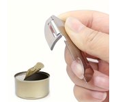Abrelatas multiusos de acero inoxidable, abrebotellas plegable, mini abrebotellas portátil, herramienta pequeña, 1 unidad
