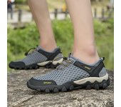 Zapatos de malla de verano para hombre, zapatos de senderismo para vadear río, zapatos ligeros para senderismo al aire libre, superficie de malla, zapatos deportivos transpirables para hombre 39