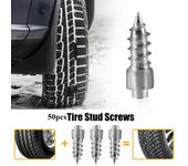 50 piezas de clavos antideslizantes para neumáticos de coche, clavos para neumáticos de motocicleta, bicicleta, camión, todoterreno, clavos antihielo, tacos para neumáticos con suela de nieve 50pcs