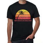 Camiseta Vintage Hombre Camiseta Gráfica Santiago DE Los CABALLEROS Sunset Deep Black XS negro