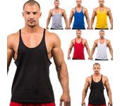 Camiseta sin mangas para gimnasio de verano para hombre, camiseta sin mangas con tirantes para culturismo, chaleco deportivo para músculos HO3 XL azul oscuro