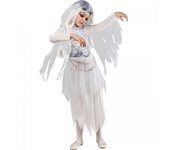 Bristol Novelty Disfraz de niña fantasmal para niños/niños 7-8 Years blanco