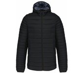Kariban Chaqueta acolchada ligera con capucha para hombre L blanco