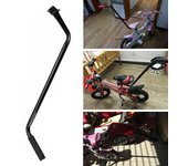 Entrenador de seguridad para bicicletas para niños, mango antideslizante de metal resistente, barra de empuje de equilibrio para aprendizaje de ciclismo para niños, accesorios auxiliares para andar en bicicleta A