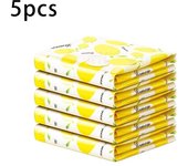 Bolsas de almacenamiento al vacío Organizador de armario Bolsa de sellado al vacío Bolsas que ahorran espacio para ropa Almohadas Ropa de cama Manta Embalaje Almacenamiento 40*60CM amarillo limón