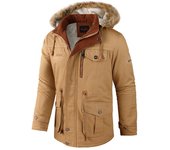 Chaqueta Bomber de lana de cordero cálida y gruesa a la moda para hombre, abrigo cortavientos con capucha y cremallera informal para invierno M negro