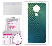 apgo Protective Skin Sticker for the back compatible with Nokia 3.4, Wrap Film, Foil, Vinyl - Pattern Carbon Chameleon CAKA1