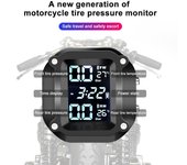 Sensores de presión de neumáticos para motocicletas TPMS Sistema de monitoreo de presión de neumáticos TMPS Sensor externo de neumáticos de 2 ruedas para motocicletas