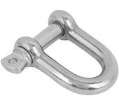 Grillete en forma de D de acero inoxidable con anilla en D para cadenas de exterior, elevación con cable de acero M16