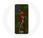 Coque pour Samsung Galaxy A13 5G Pionus Perroquet Rouge