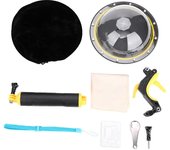Carcasa impermeable profesional TELESIN con puerto de domo para cámara GoPro Hero 567