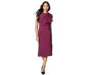 Vestido midi con detalle de lazo para mujer Principles 18 UK color rosa