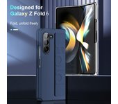 Funda de silicona portátil para Samsung Galaxy Z Fold 6, correa para la muñeca, funda protectora antihuellas para Galaxy Z Fold6 For Galaxy Z Fold 6 negro