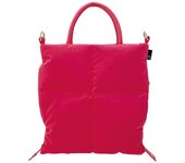 1245 Mini bolso de mano con bandolera de plumas FE Baby Lou [Rootote] CARO-A (Rosado) color rosa