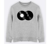 Sweat Enfant SOUND OF GALAXY 12 ans gris heather