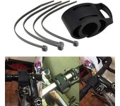 Soporte para reloj de bicicleta, diseño ergonómico de liberación rápida, soporte para manillar de bicicleta Compatible con Garmin Forerunner negro