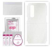 apgo Protective Skin Sticker for the back compatible with Oppo Find X2 Pro, Wrap Film, Foil, Vinyl - Pattern Matte Transparent