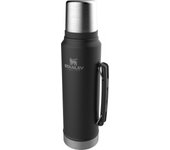 Stanley Thermos LEGENDARY CLASSIC 1L - Negro, Mantiene Caliente hasta 24 horas
