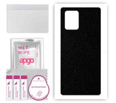 apgo Protective Skin Sticker for the back compatible with Samsung Galaxy S10 Lite, Wrap Film, Foil, Vinyl - Pattern Matte Black